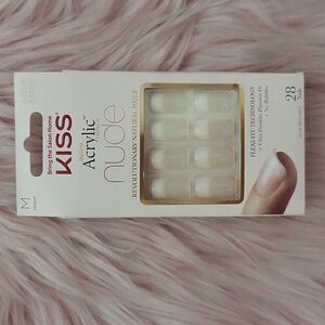 Brand New KISS BARE FRENCH NUDE False Nails-M